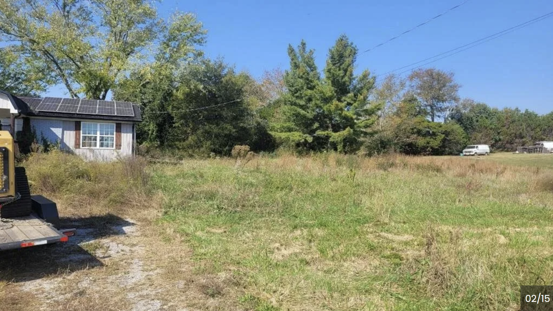 Alternate view of residential property before clearing